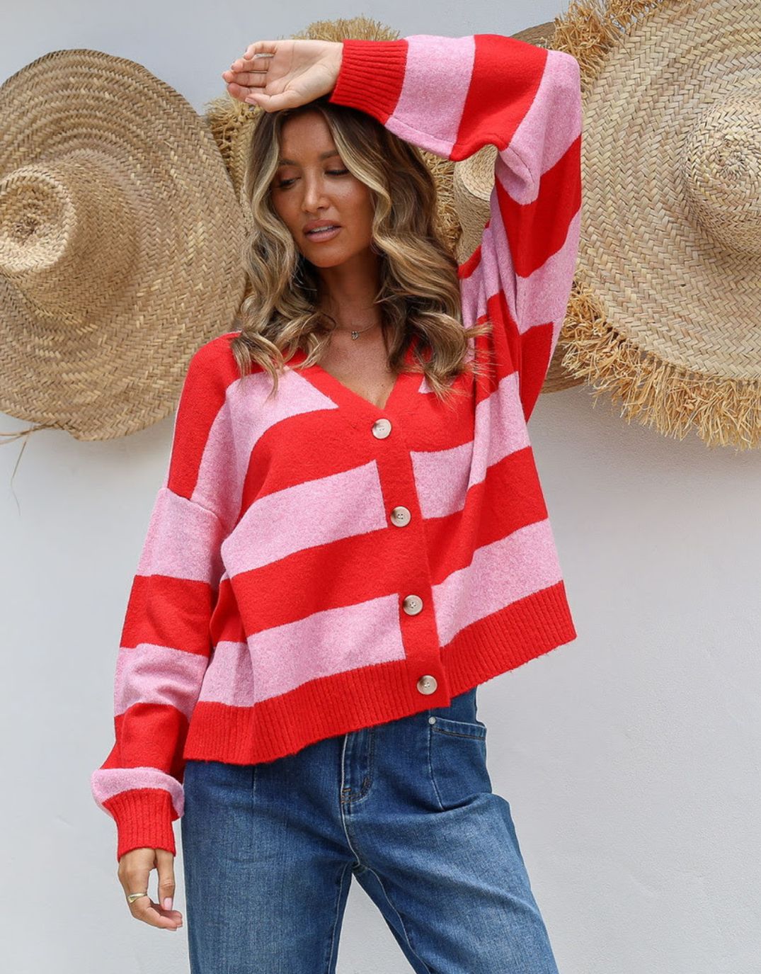 132-fashion-briar-block-stripe-cardi-red-pink-womens-clothing