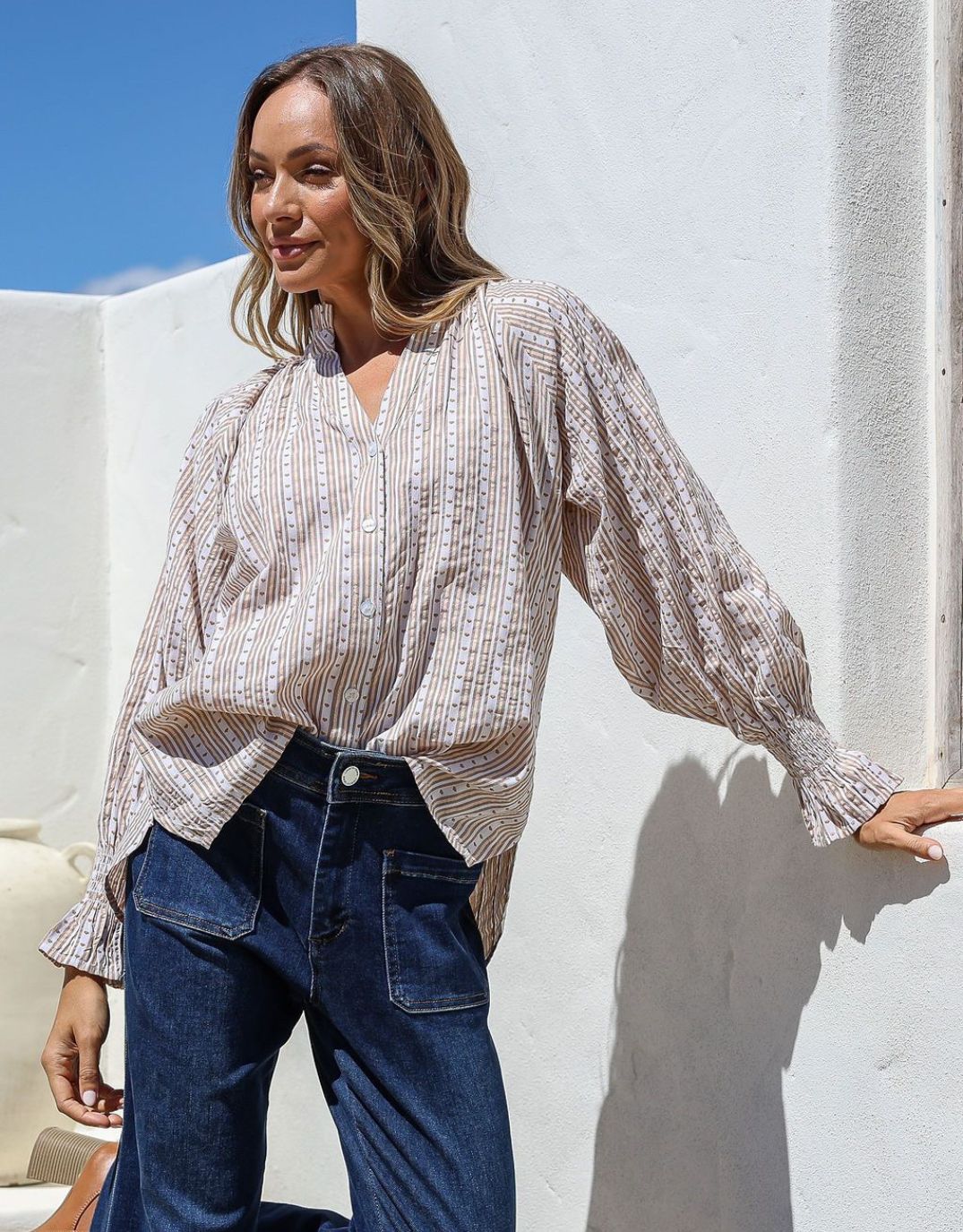 132-fashion-mila-heart-stripe-blouse-latte-white-womens-clothing