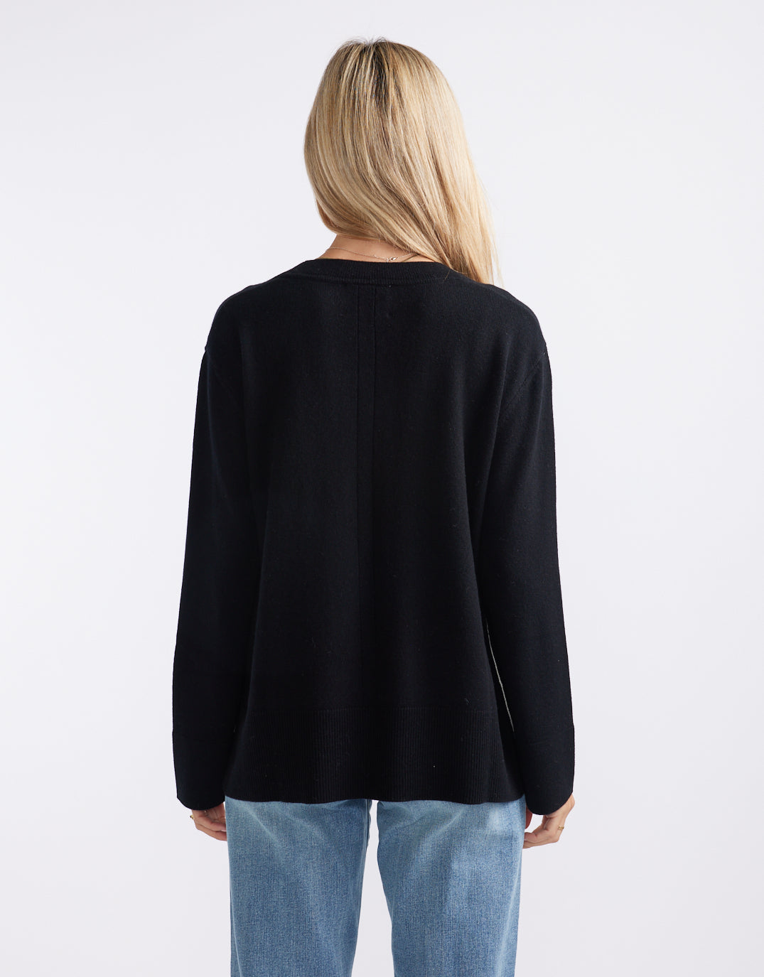Riviera Wool Cashmere Knit - Black