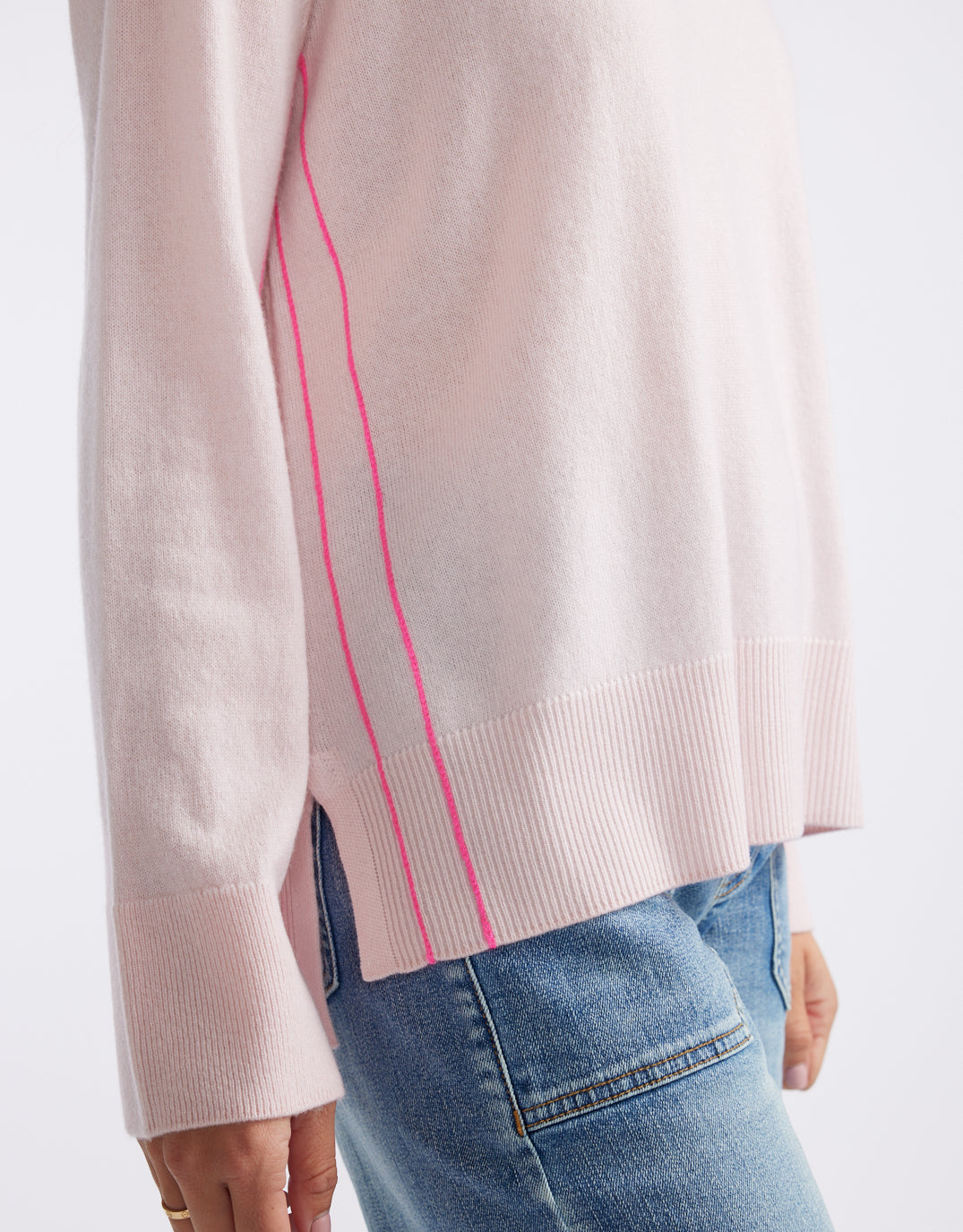 Riviera Wool Cashmere Knit - Ice Pink