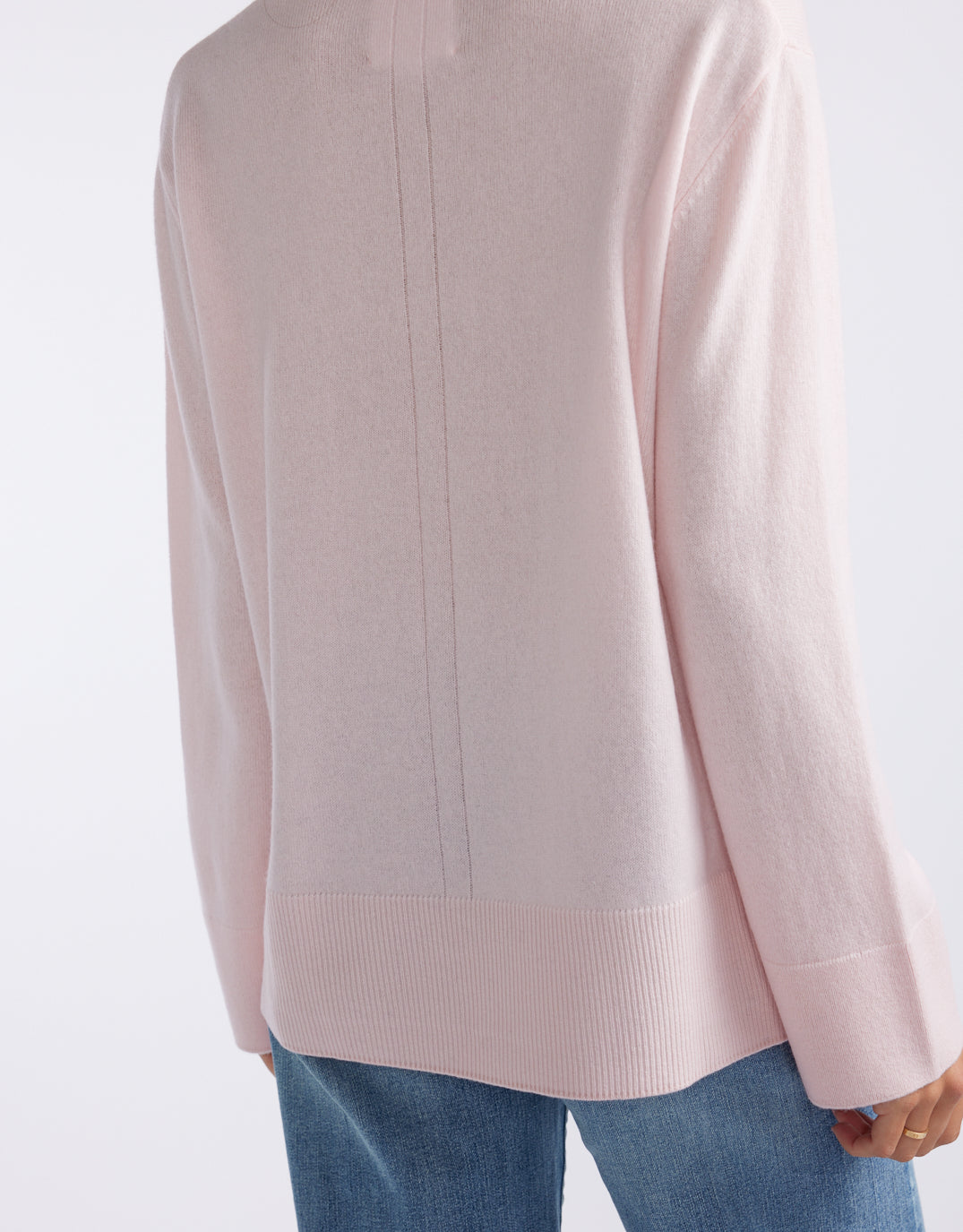 Riviera Wool Cashmere Knit - Ice Pink