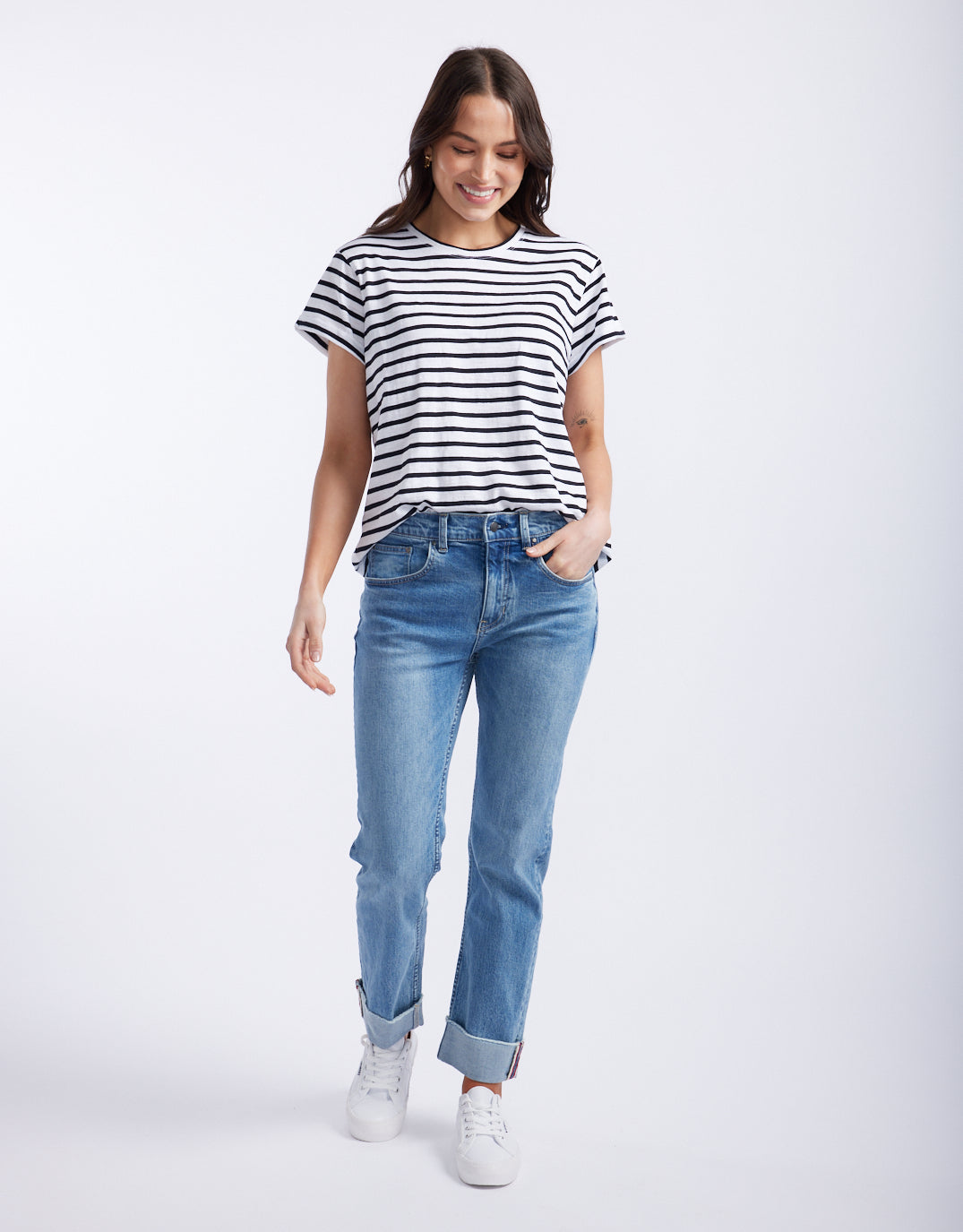 white-co-turn-back-t-shirt-white-black-stripe-womens-clothing