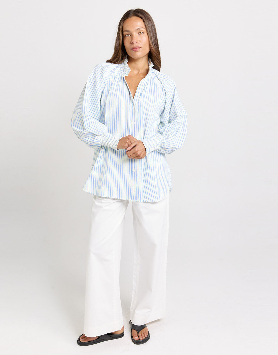 Romi Shirt - Blue Stripe
