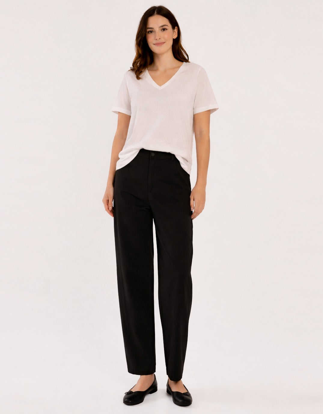 Barrel Leg Chino - Black