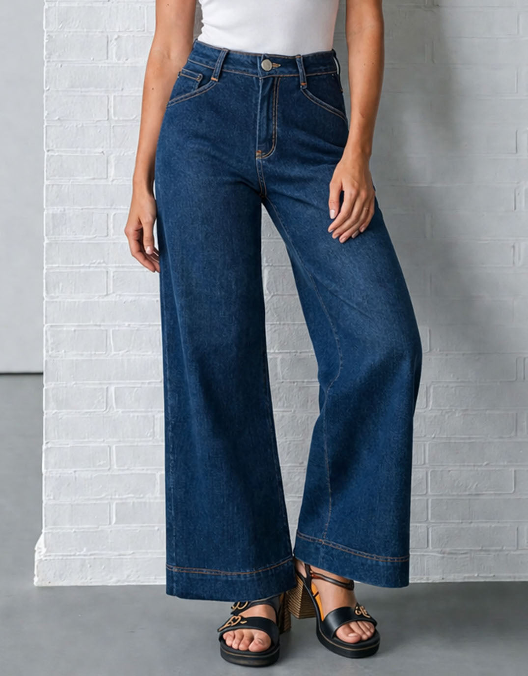 Ellery Stretch Straight Leg Jeans - Dark Wash