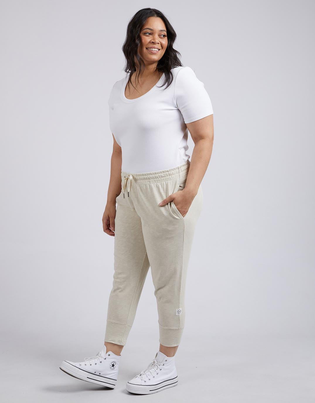 3/4 Brunch Pants - Natural