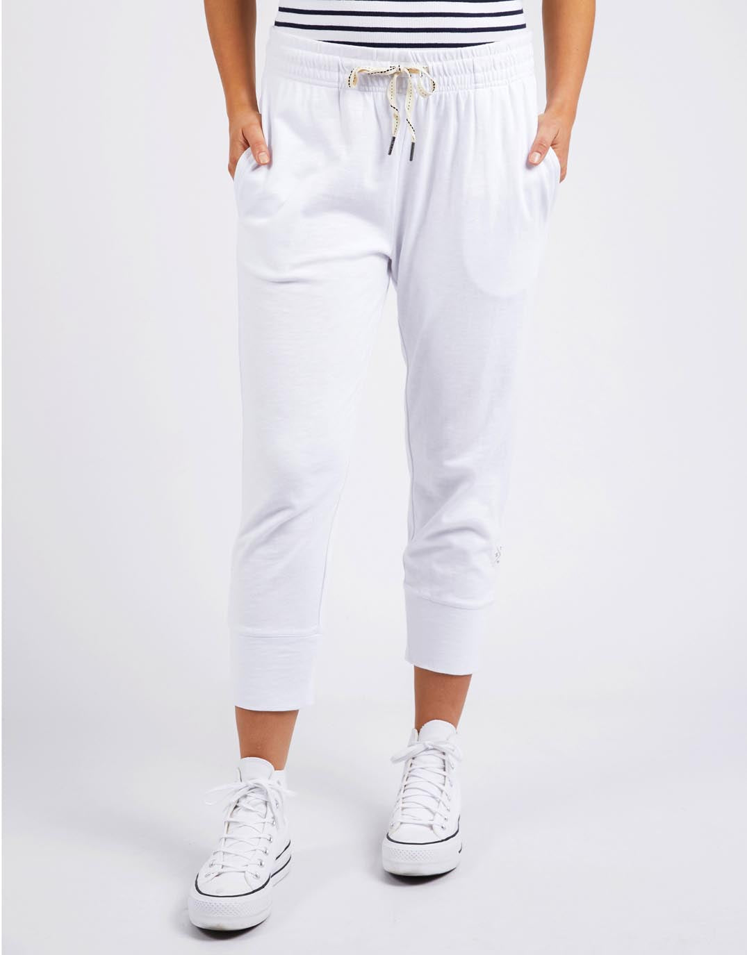3/4 Brunch Pants - White