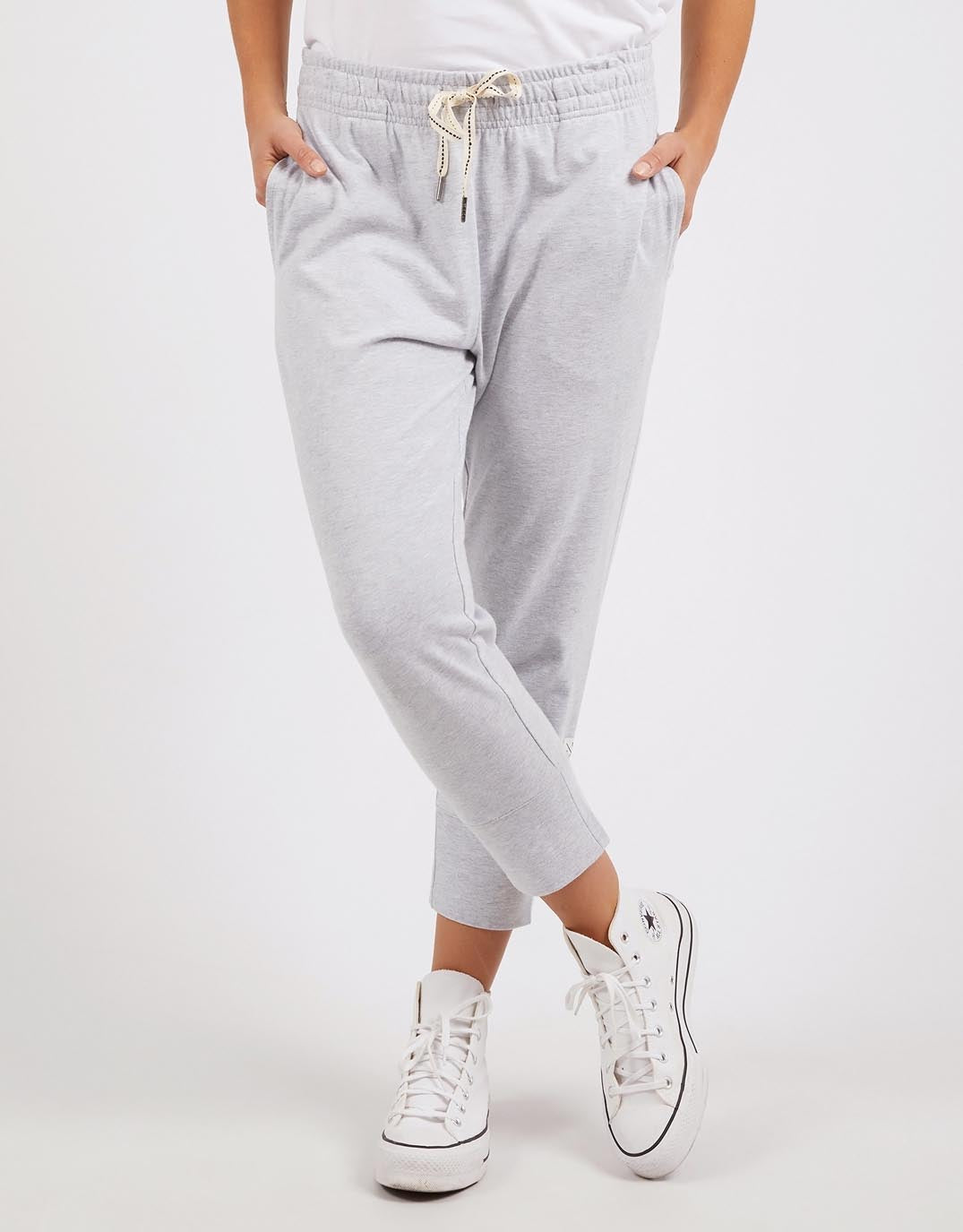 3/4 Brunch Pants - Grey Marle