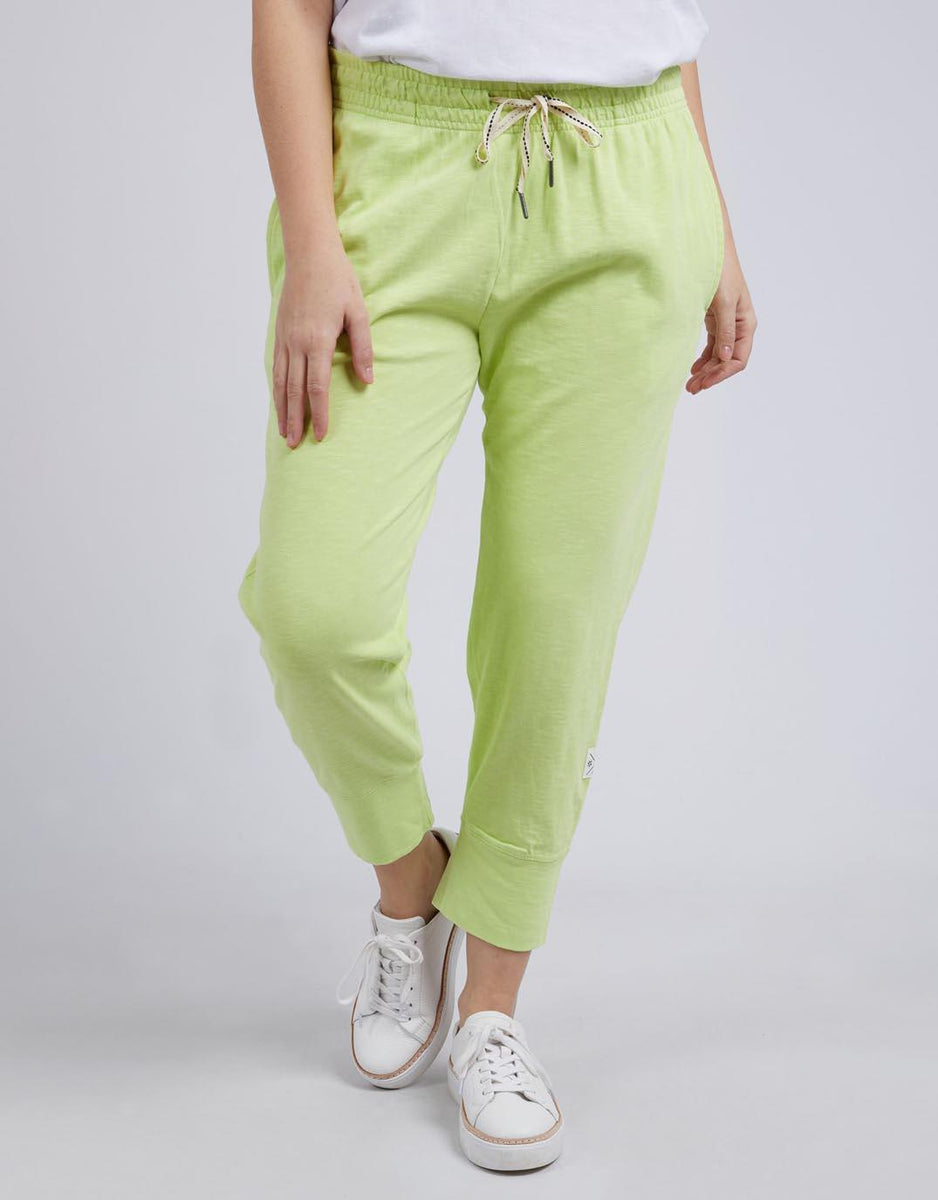 Lime green jogging online pants