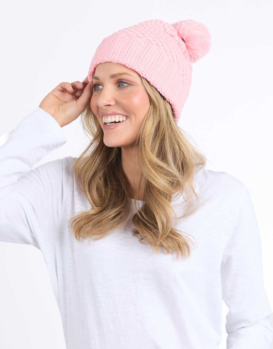 Blush Pink Organic Adult Knit Beanie