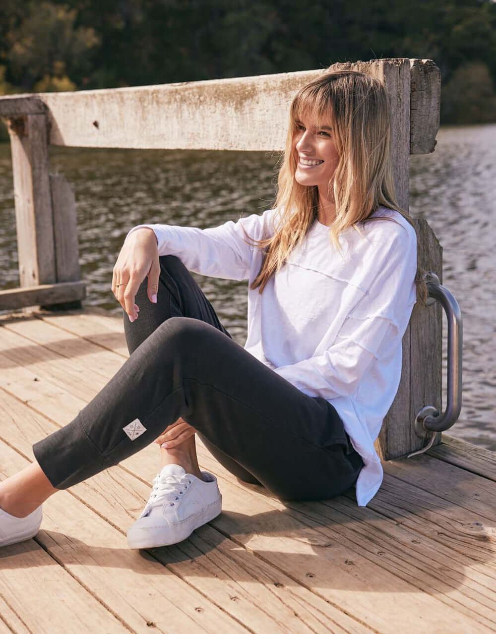 3/4 Brunch Pants - Black