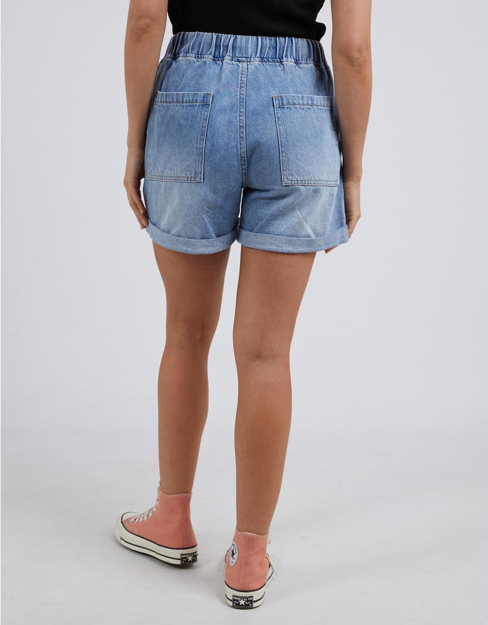 Elm - Emma Relaxed Denim Short - Blue - White & Co Living Shorts
