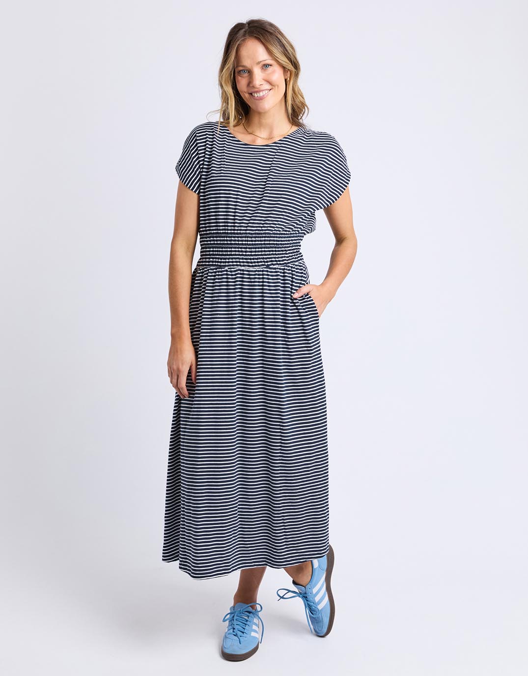 elm-nelle-dress-navy-white-stripe-womens-clothing