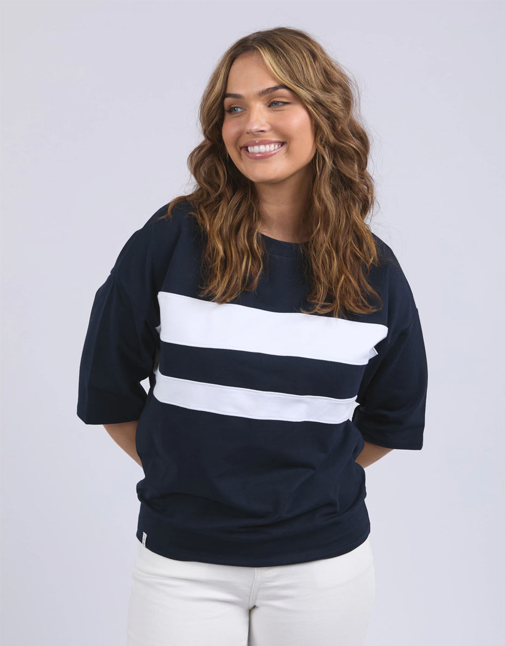 elm-nico-sweat-navy-with-white-panels-womens-clothing