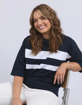 elm-nico-sweat-navy-with-white-panels-womens-clothing