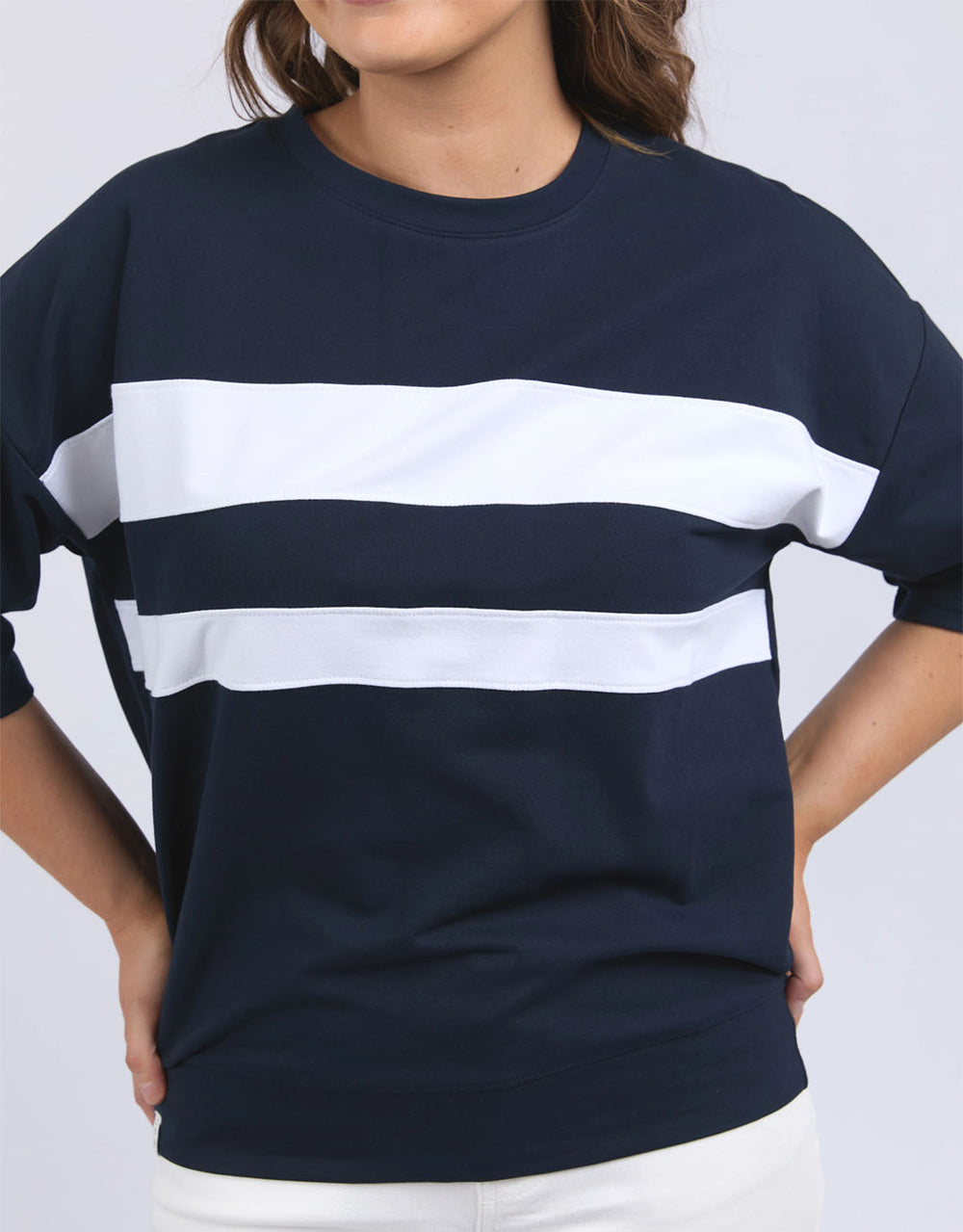 elm-nico-sweat-navy-with-white-panels-womens-clothing