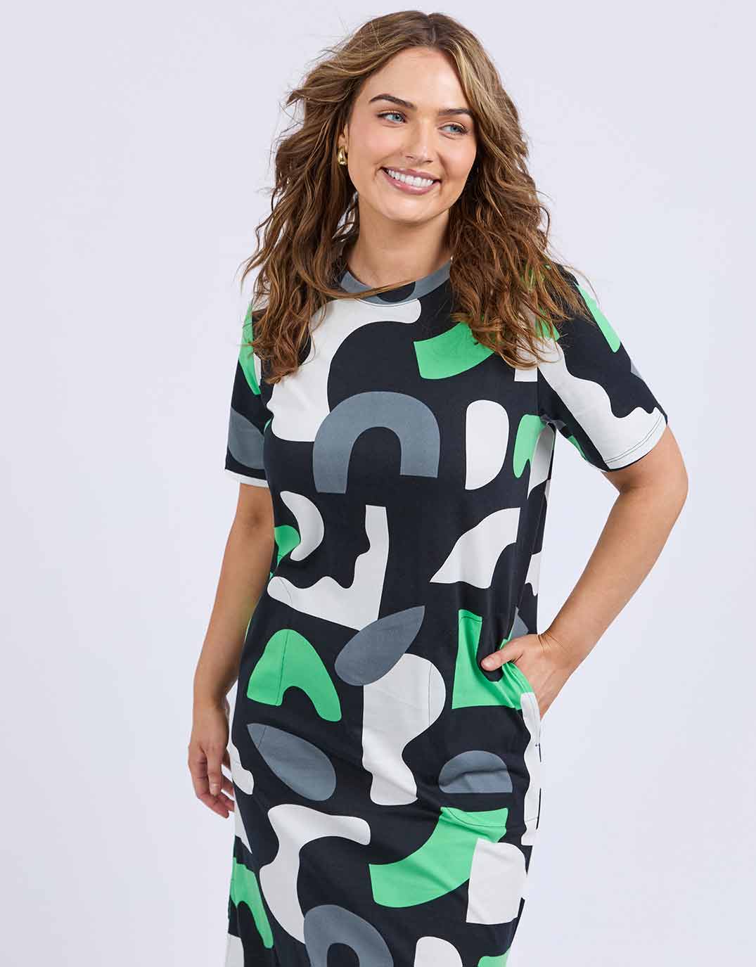Stijl Dress - Abstract Yardage Print