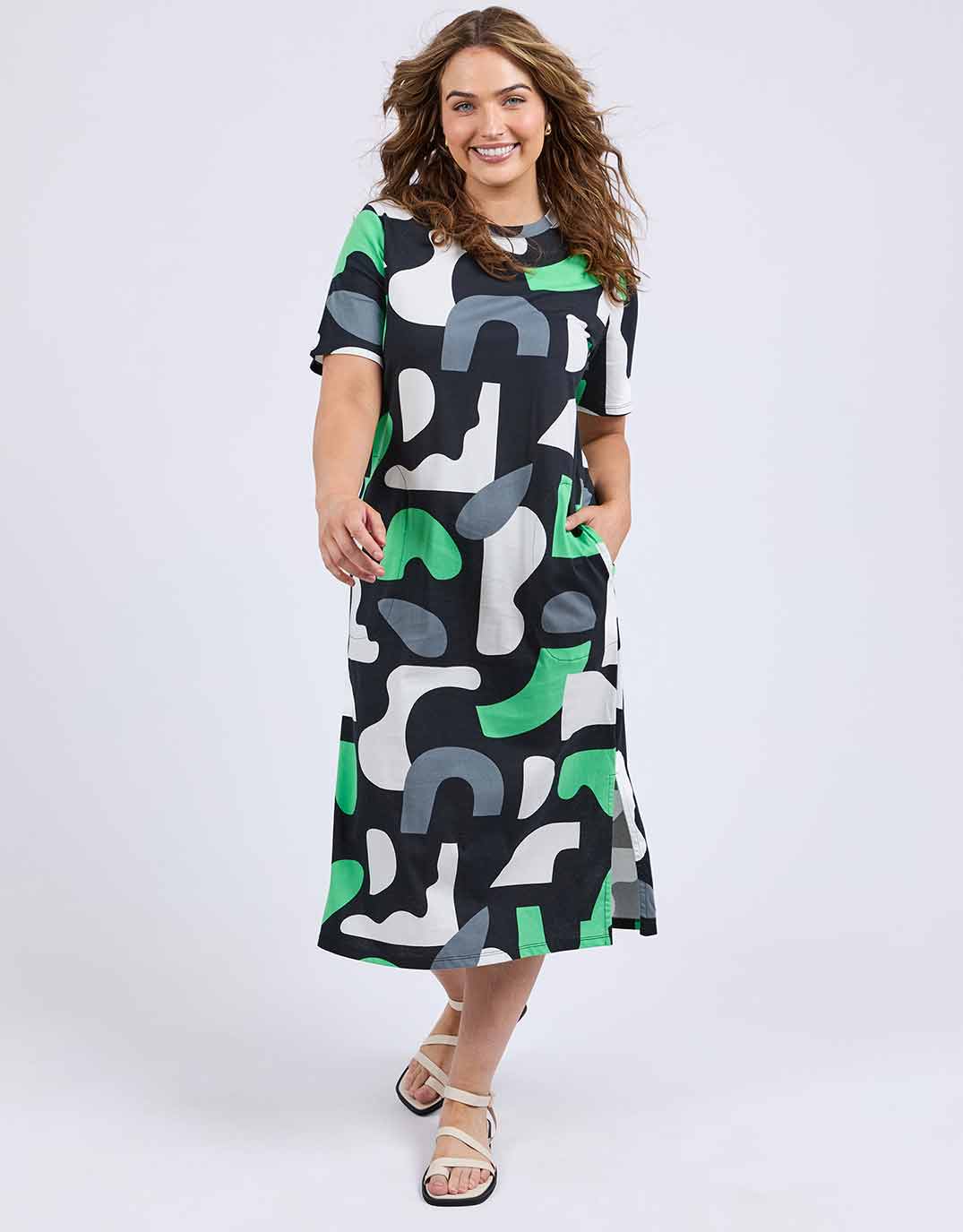 Stijl Dress - Abstract Yardage Print