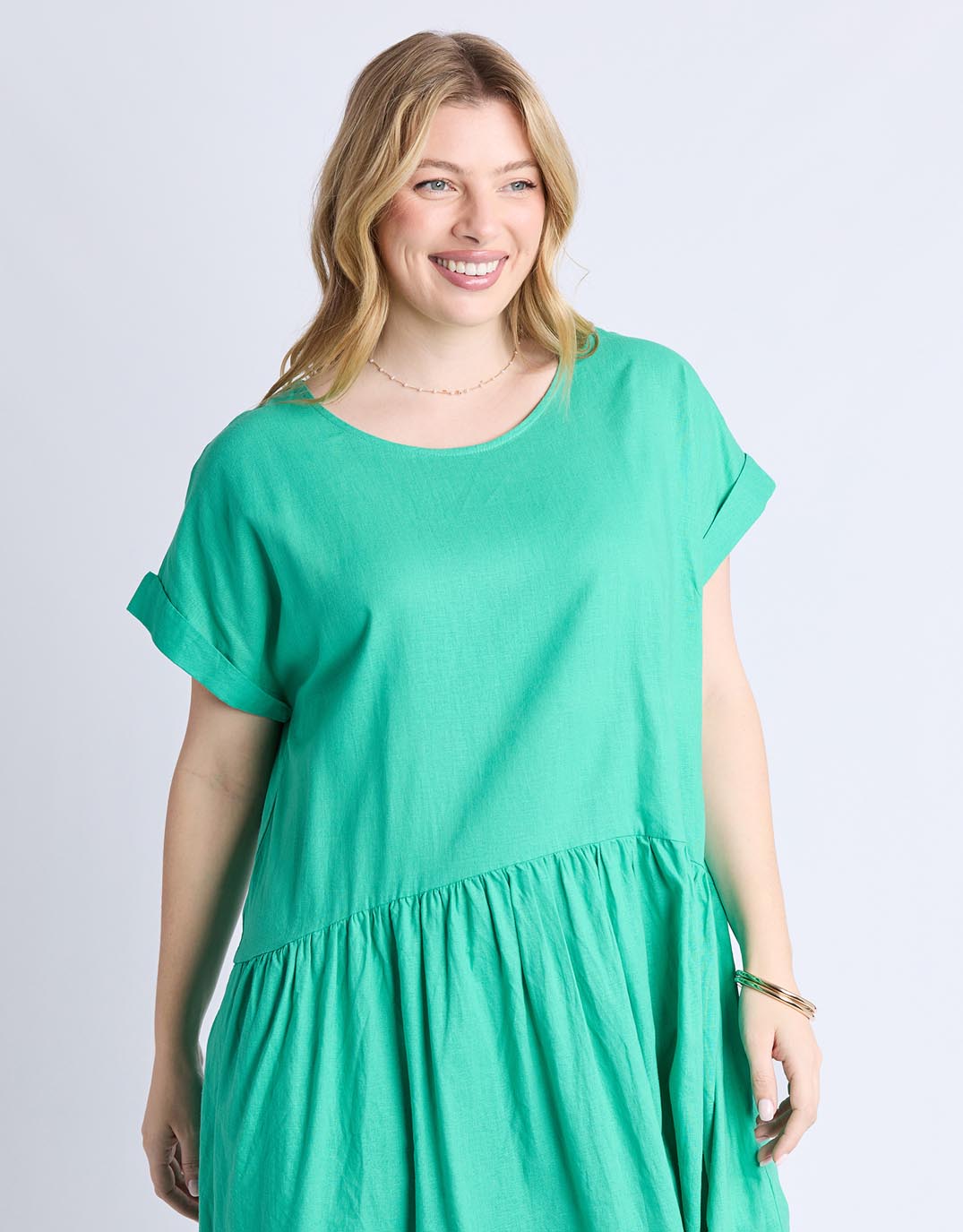 elm-sunset-hour-solid-dress-dress-gumdrop-green-womens-clothing