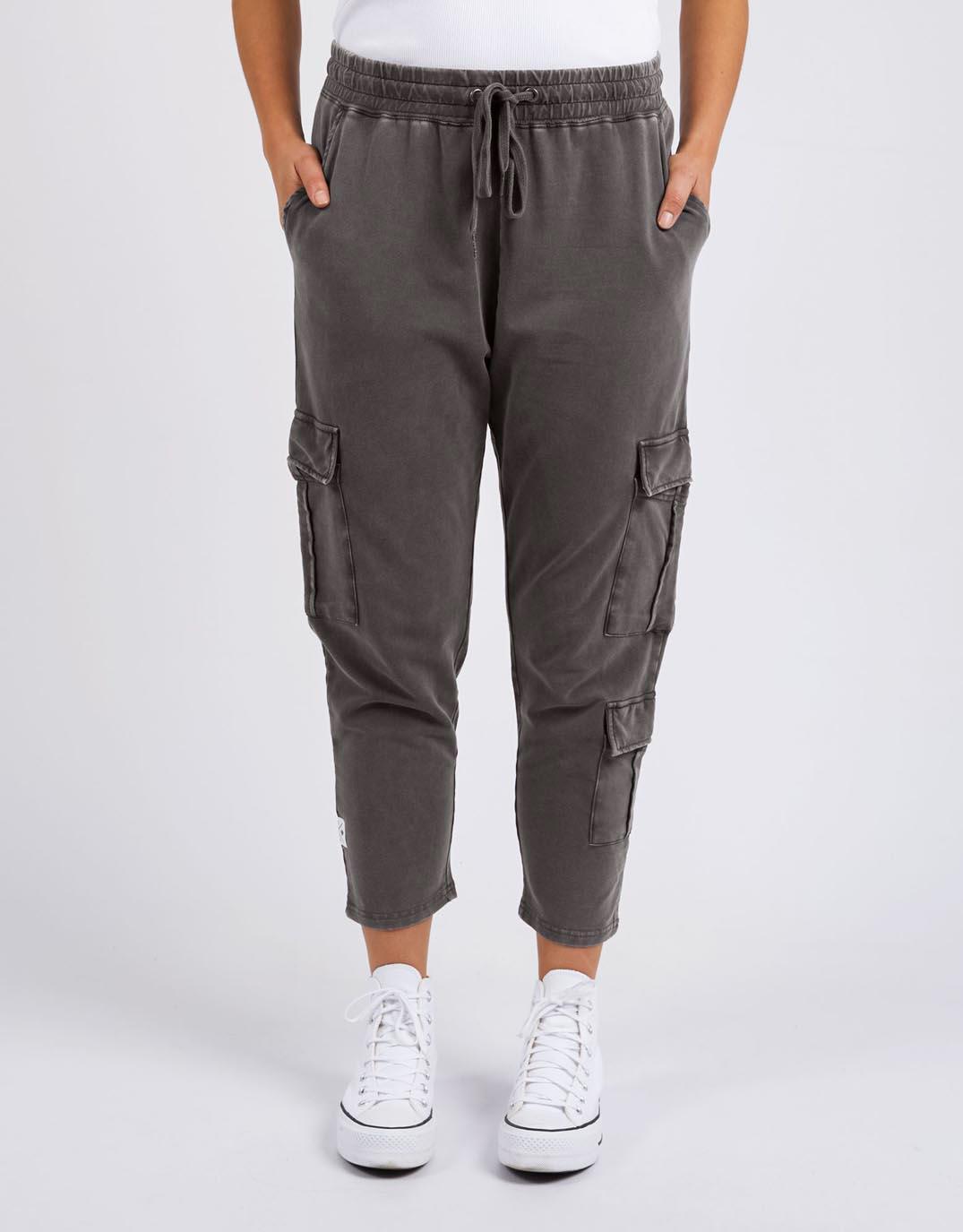 Gray cargo hot sale pants womens