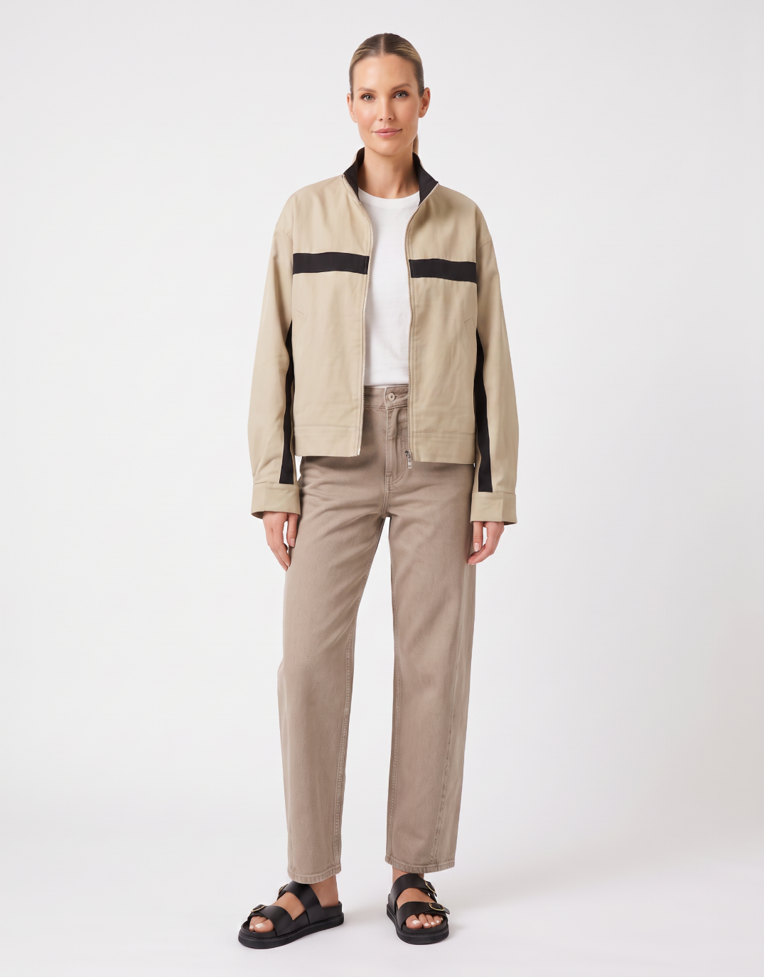 Emmerson Jacket - Latte/Black
