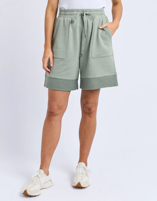 foxwood-huslter-short-green-womens-clothing