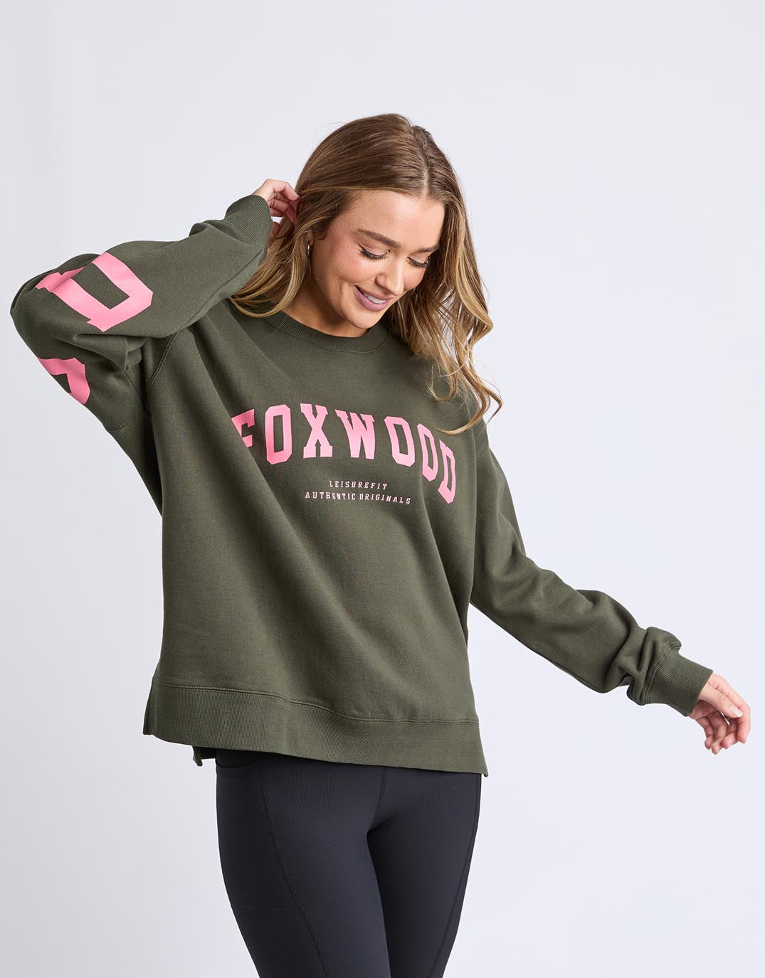 foxwood-interval-crew-dark-khaki-coral-womens-clothing