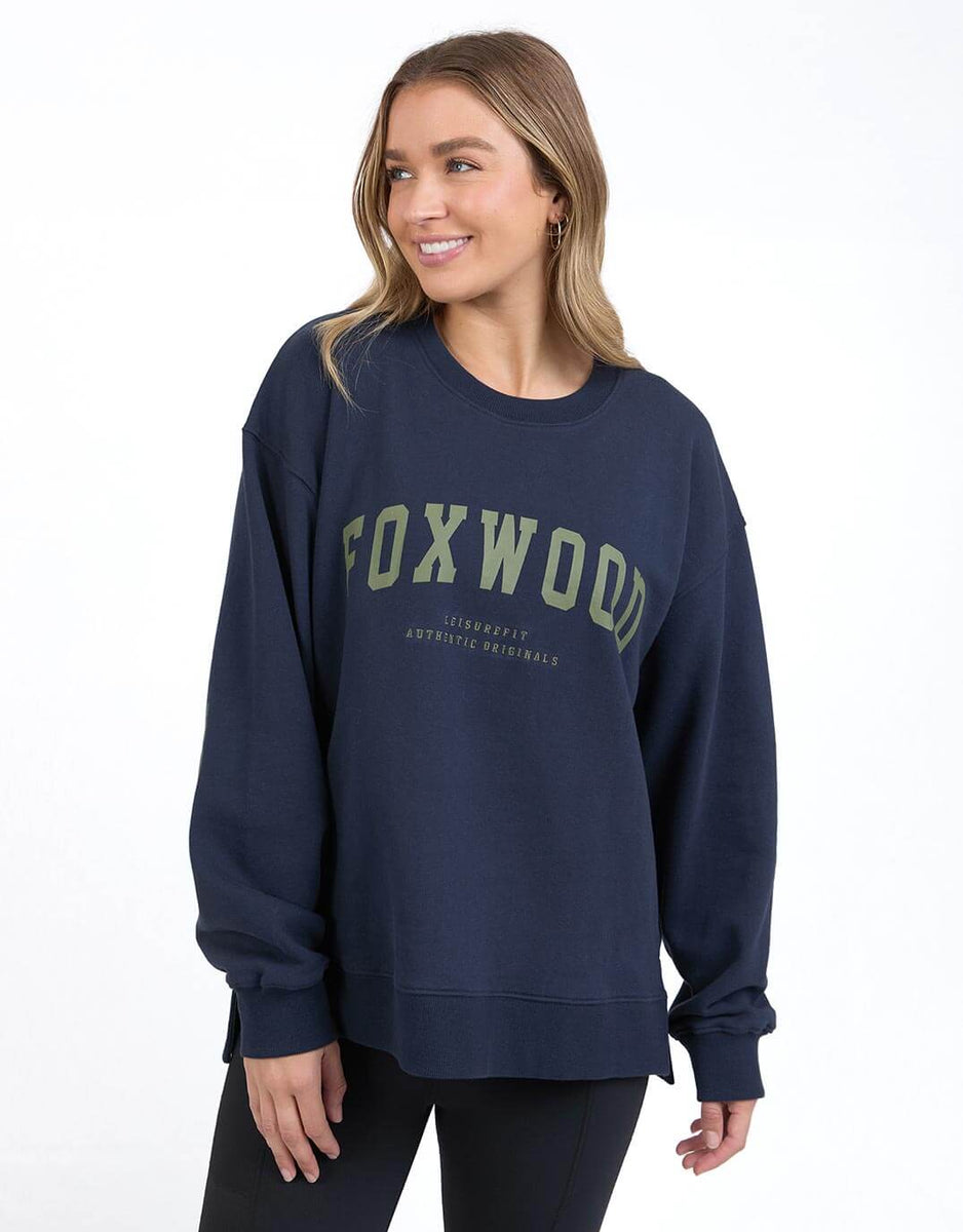 Metallic Interval Crew Black and Gold