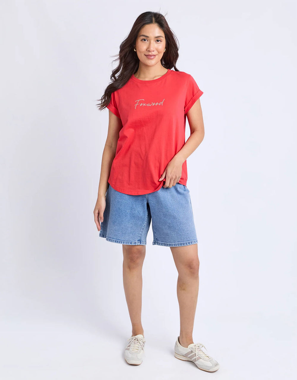 foxwood-signature-contrast-tee-red-womens-clothing