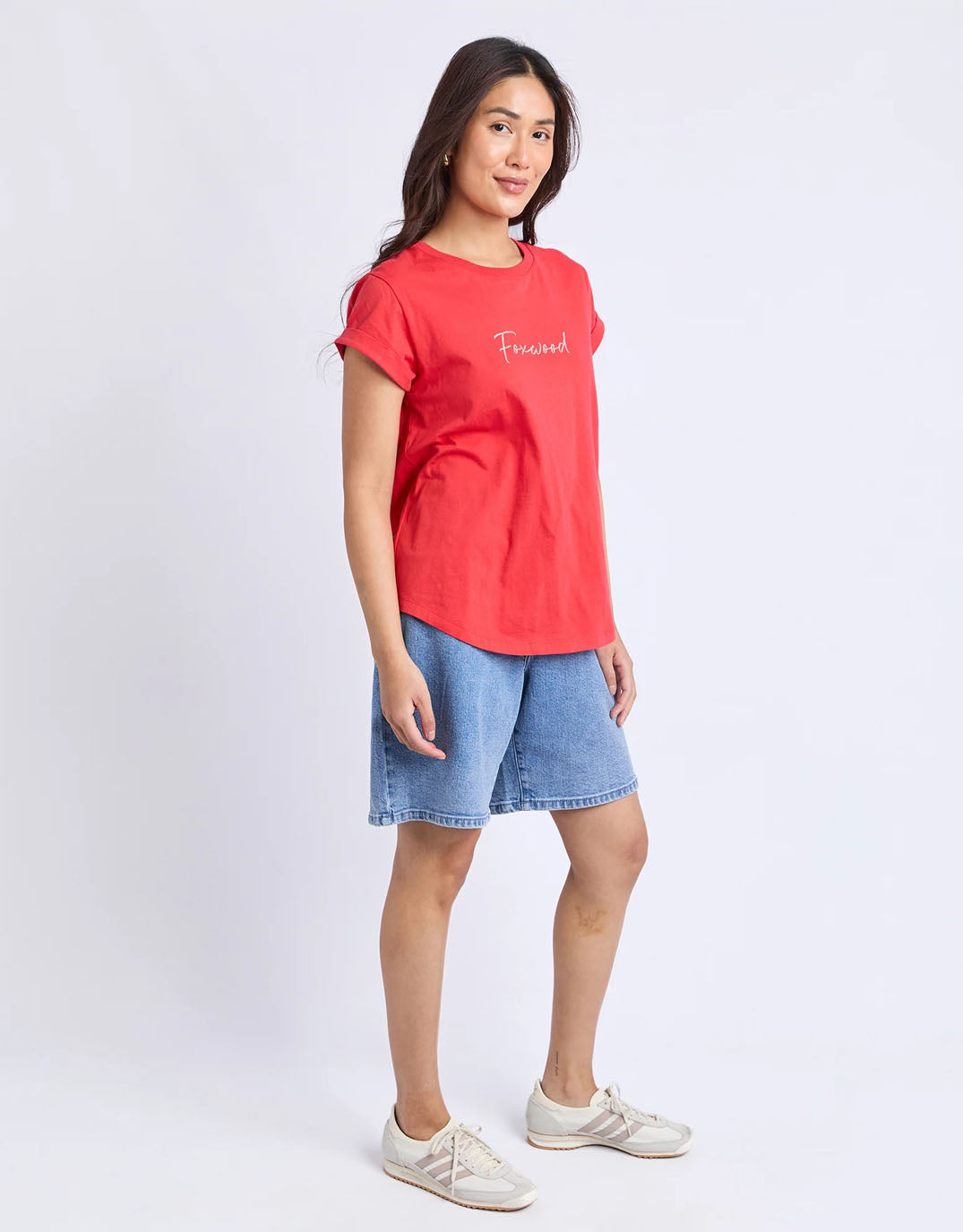 foxwood-signature-contrast-tee-red-womens-clothing