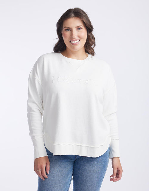 Foxwood - Simplified Crew - Ecru - White & Co Living Jumpers