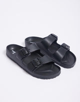 Human Shoes - Ripe Slide - Black - White & Co Living Shoes