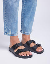 Human Shoes - Ripe Slide - Black - White & Co Living Shoes