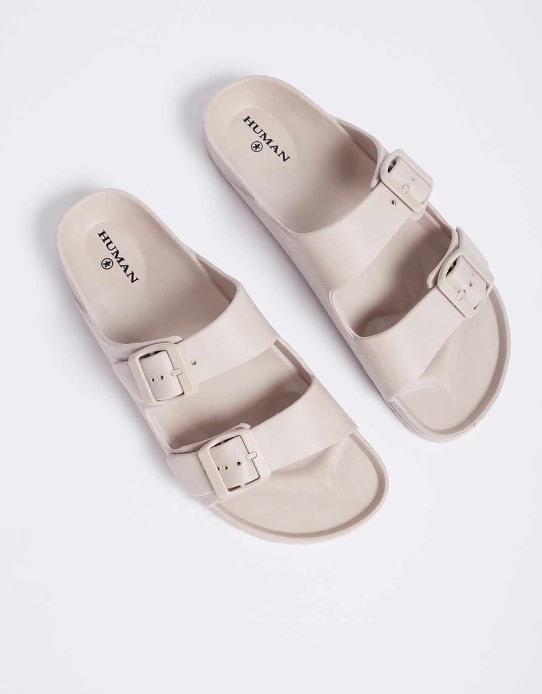 Human Shoes - Ripe Slide - Grey - White & Co Living Shoes