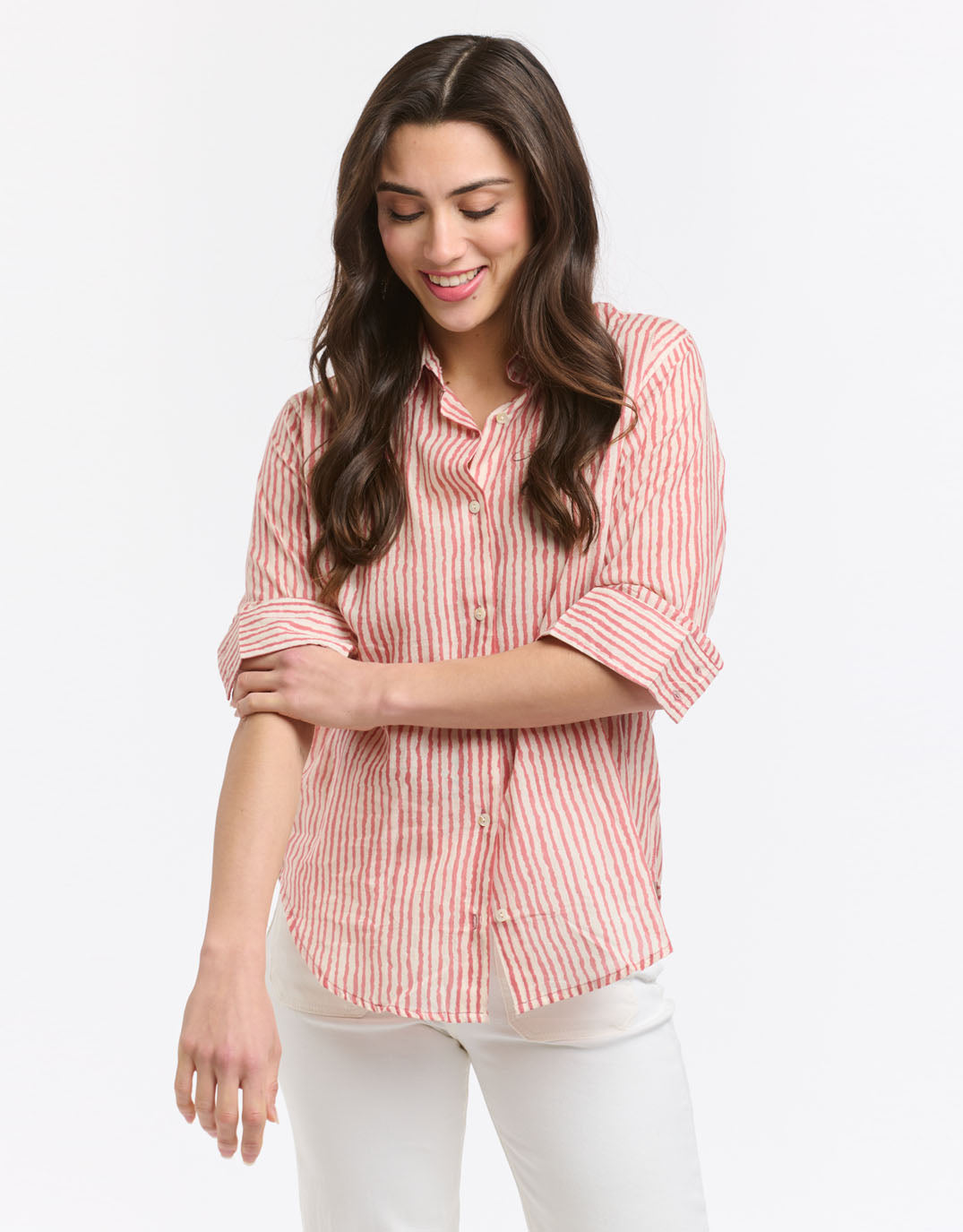 italian-star-collins-shirt-red-stripe-womens-clothing