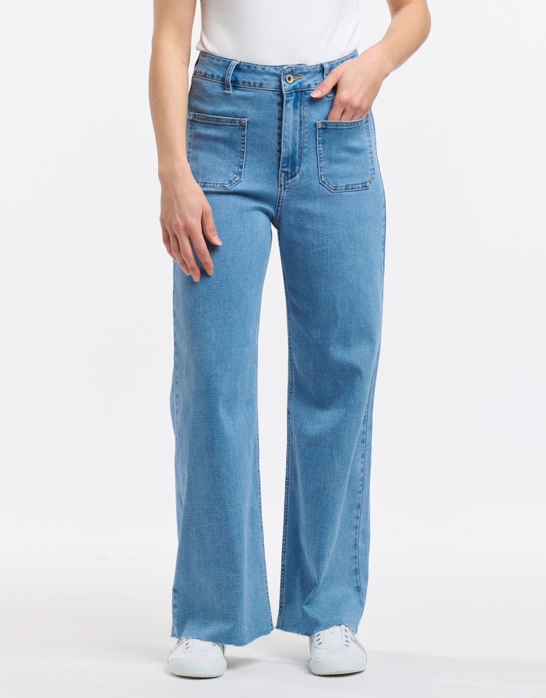Eddie 7/8 Jean - Light Wash