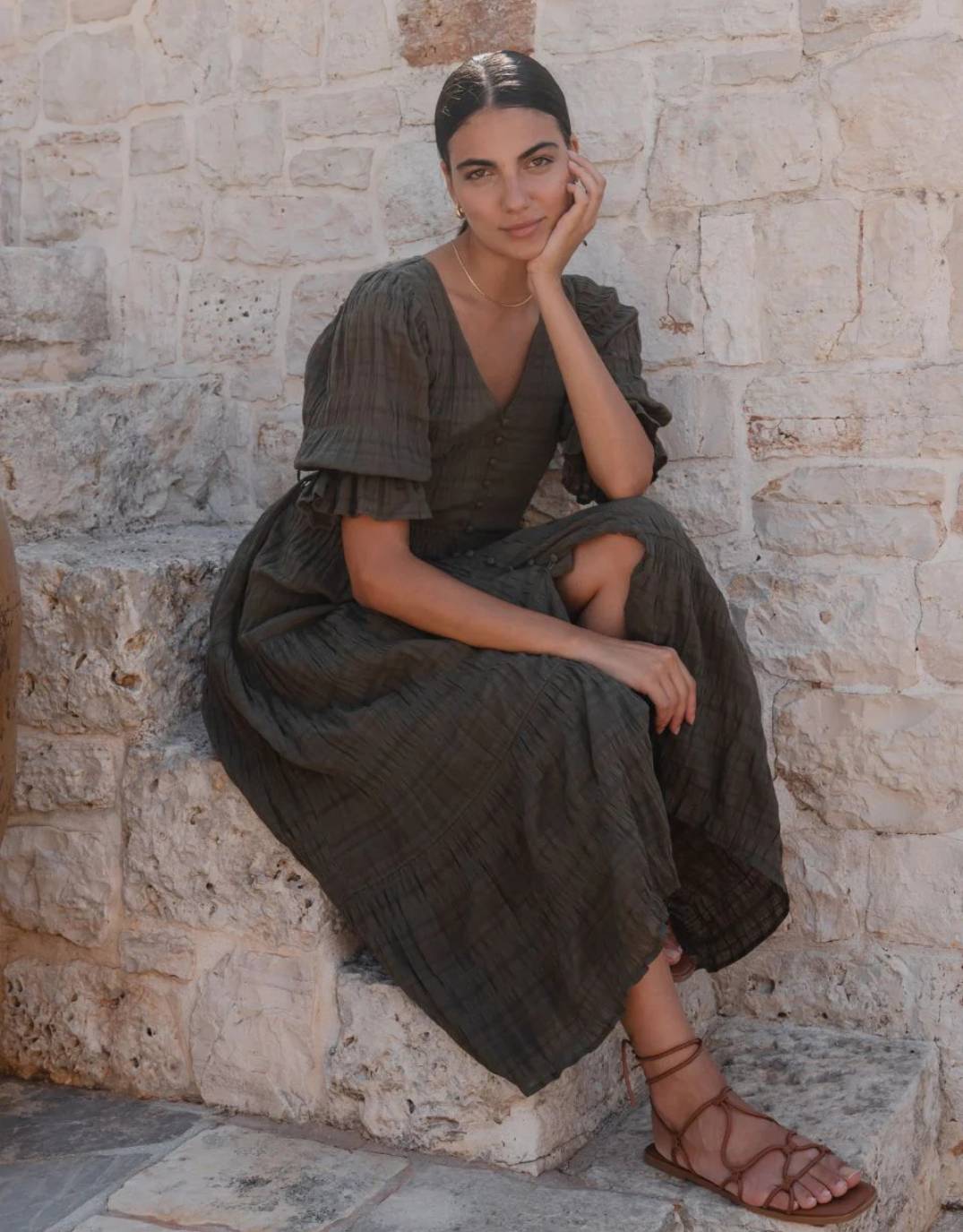 ivy-jack-dreamy-bubble-tiered-maxi-dress-khaki-womens-clothing