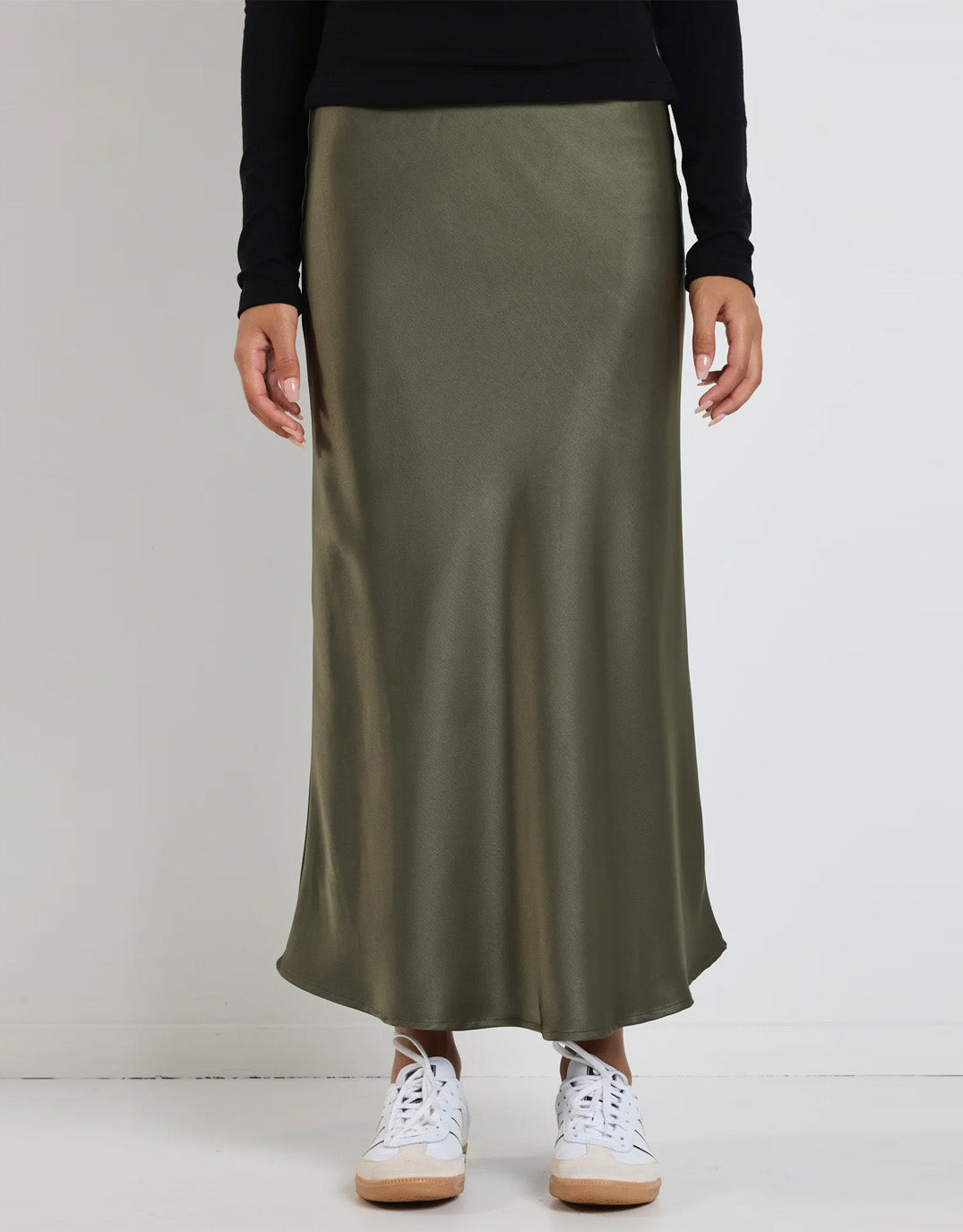 ivy-jack-rosette-satin-bias-midi-skirt-khaki-womens-clothing
