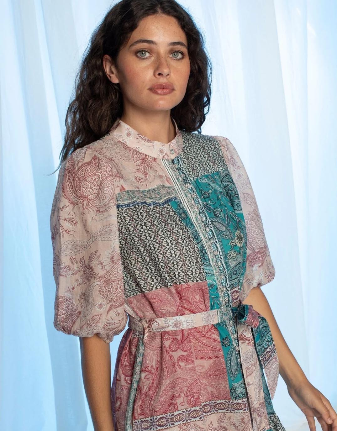 kachel-holly-mini-dress-paisley-mosaic-womens-clothing