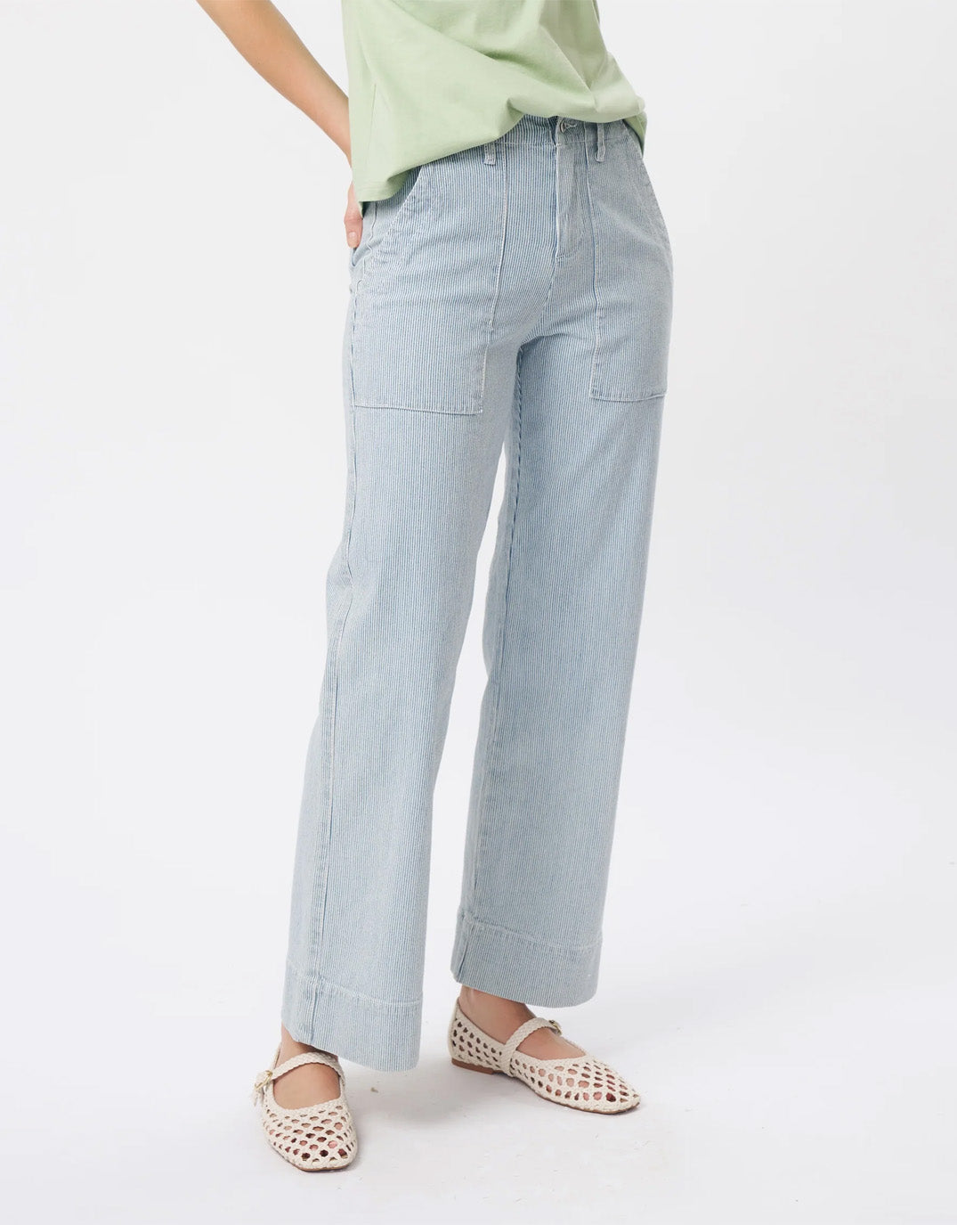 Celeste Jean - Blue & White Stripe