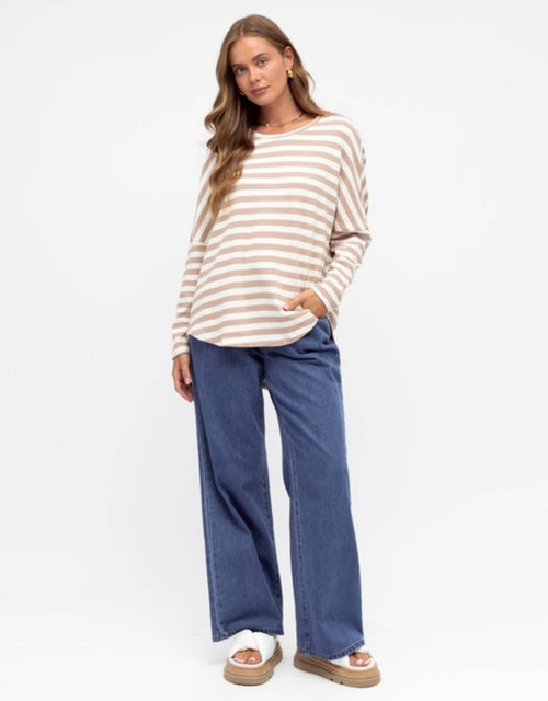 label-of-love-joni-drop-shoulder-tee-camel-white-stripe-womens-clothing