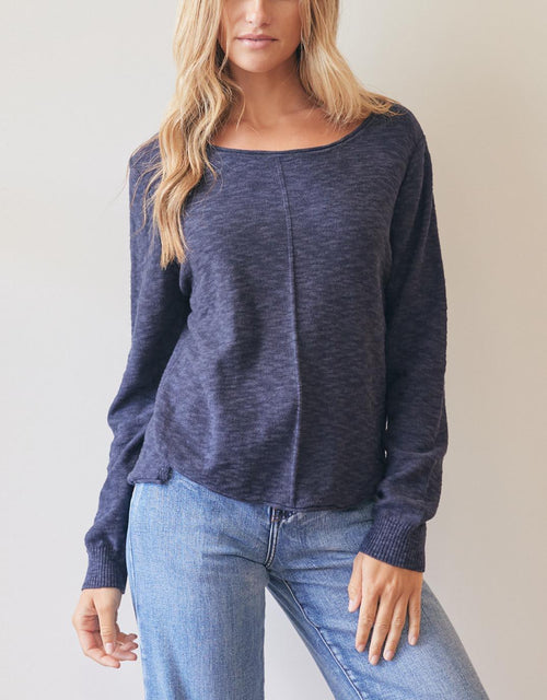 Little Lies - Sacha Summer Knit - Navy - White & Co Living Knitwear