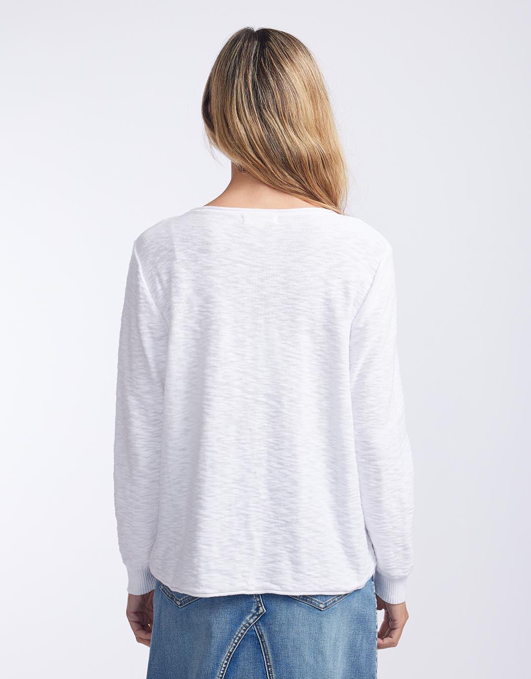 Little Lies - Sacha Summer Knit - White - White & Co Living Knitwear