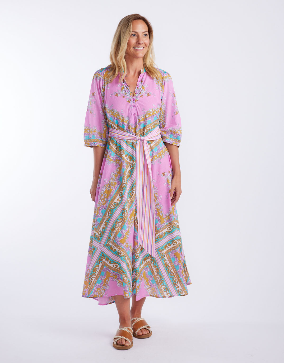 Scarlett Maxi Dress - Aria Pink Blue