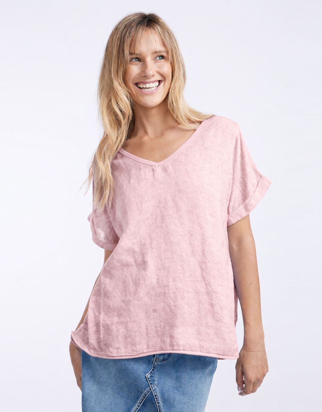 love-from-italy-v-neck-calypso-linen-short-sleeve-top-pink-womens-clothing