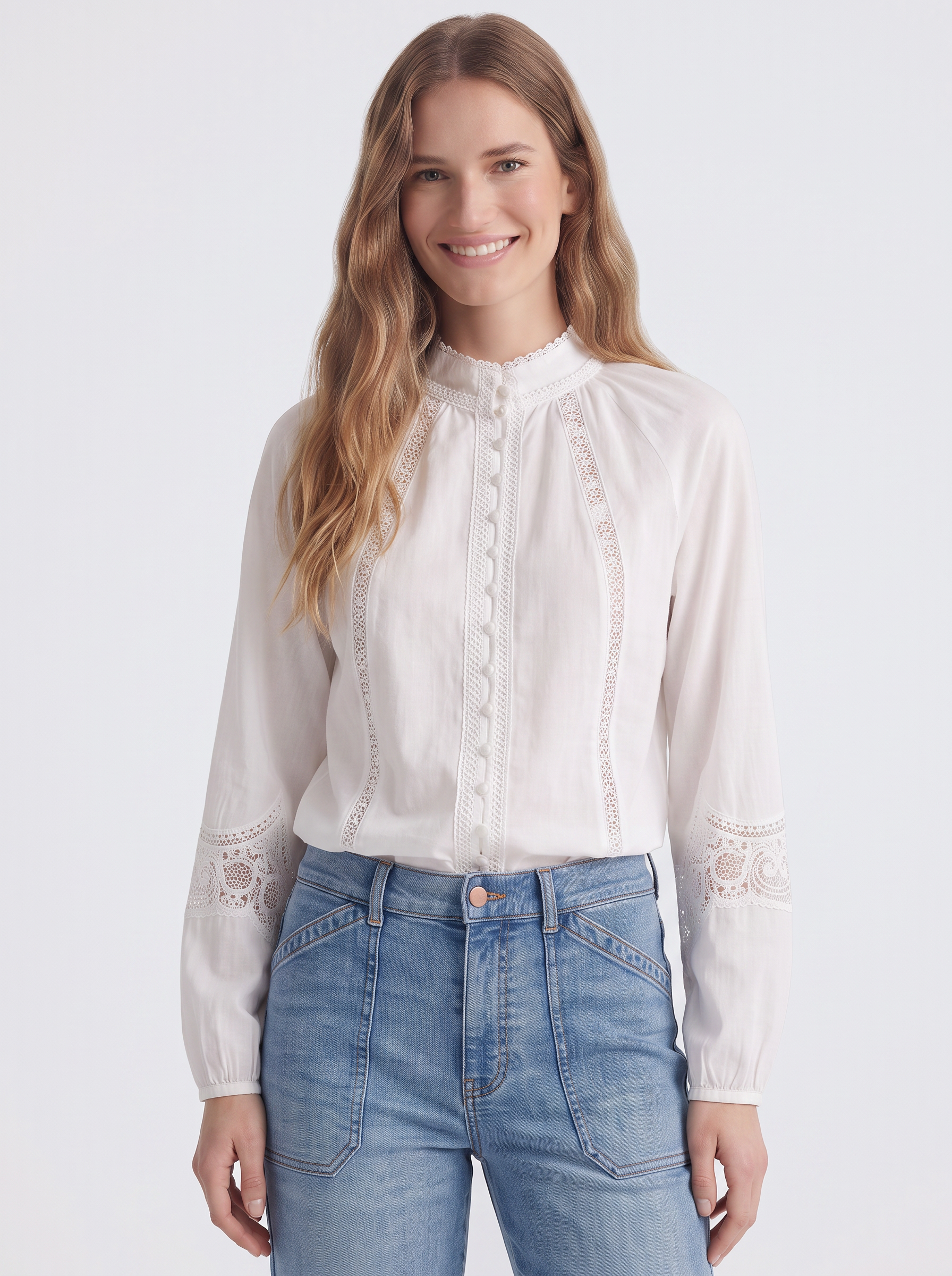 Meissin Linen Blouse - White