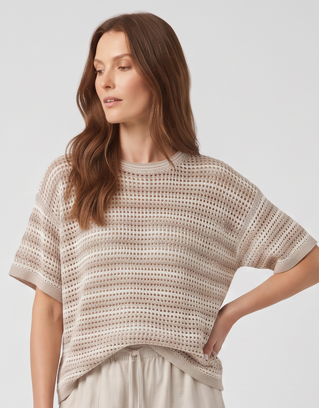 Nina Tee - Natural/White