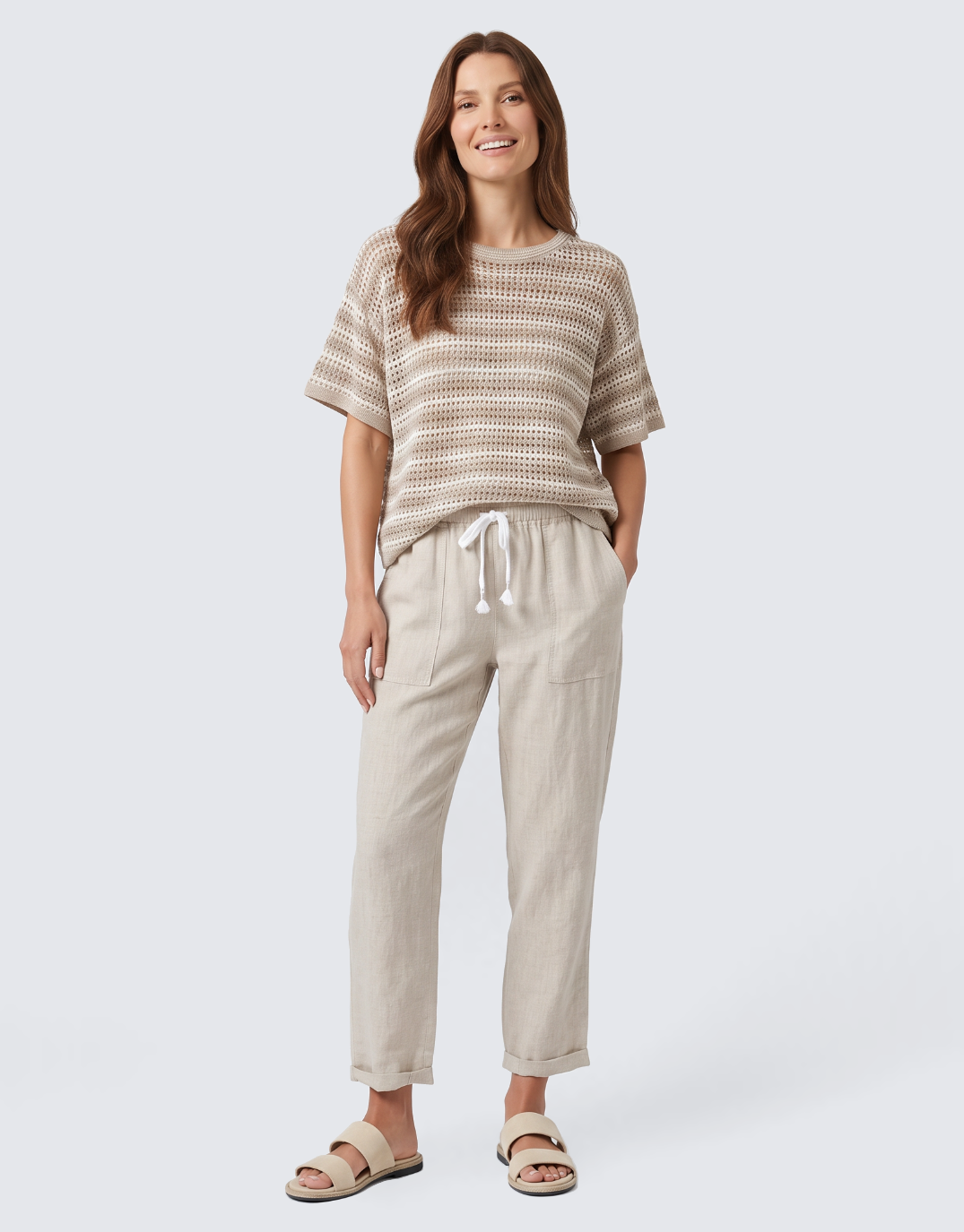 Nina Tee - Natural/White