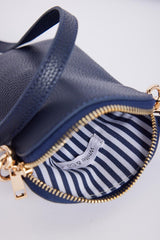 On The Go Bag - Navy/Navy Pink Stripe