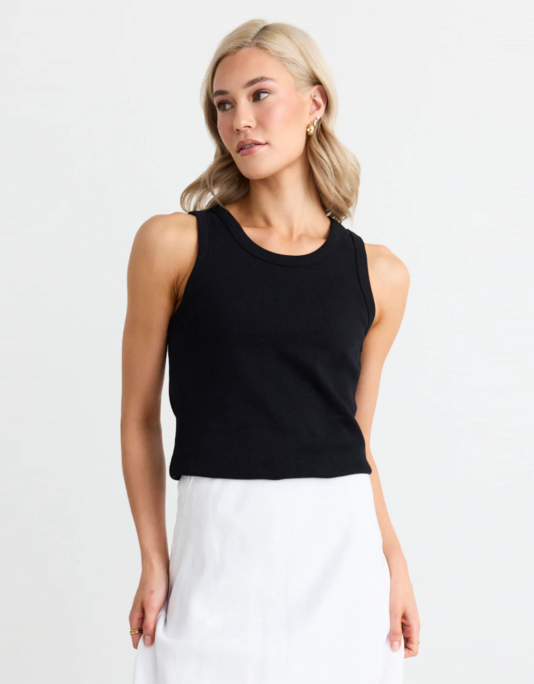 reunion-label-cobble-rib-cutaway-tank-black-womens-clothing